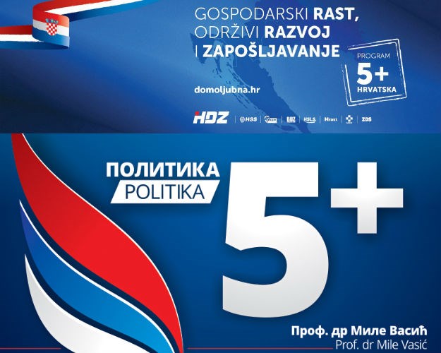 HDZ-ov 5+ kopija je programa Mile Vasića iz Republike Srpske? Evo i odgovora HDZ-a