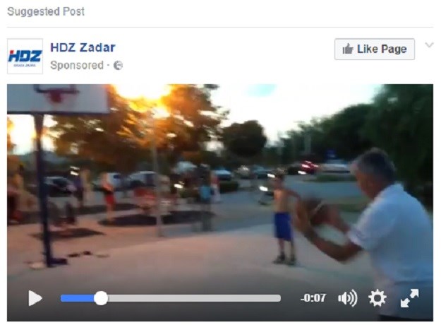 Probajte objasniti video kojim se HDZ reklamira na Facebooku