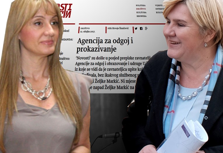 Ravnateljica Agencije za odgoj i obrazovanje upite novinara prosljeđivala Željki Markić
