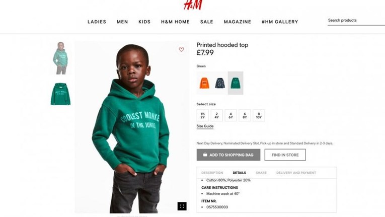 Bijesni kupci napali H&M zbog ove fotografije: "Koji je ovo vrag, odvratno!"