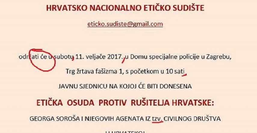 FOTO Ovo je urnebesno, netko je nabrojao sve pravopisne greške s plakata hrvatskih desničara