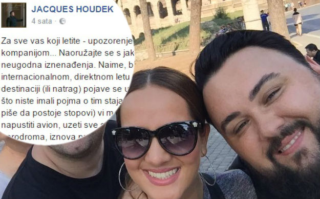 Jacques se obrušio na Croatia Airlines: "Nikada u životu nisam ovako nešto doživio"