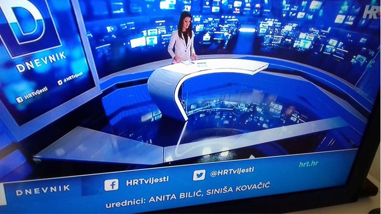 Sinoćnji Dnevnik HTV-a naprasno prekinut nakon sedam minuta