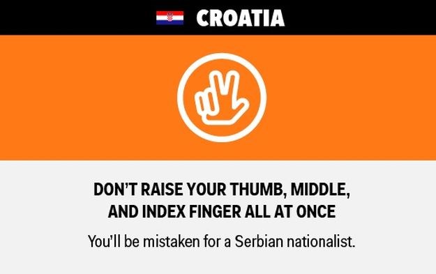 Business Insider: U Hrvatskoj nemojte dizati tri prsta jer će misliti da ste srpski nacionalist