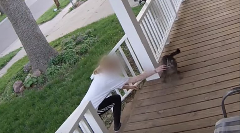 Nadzorne kamere snimile ženu koja je pokušala ukrasti nečiju mačku