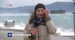 Izvještavanje na nezapamćenoj buri: Orkanski naleti gotovo odnijeli reportere domaćih televizija