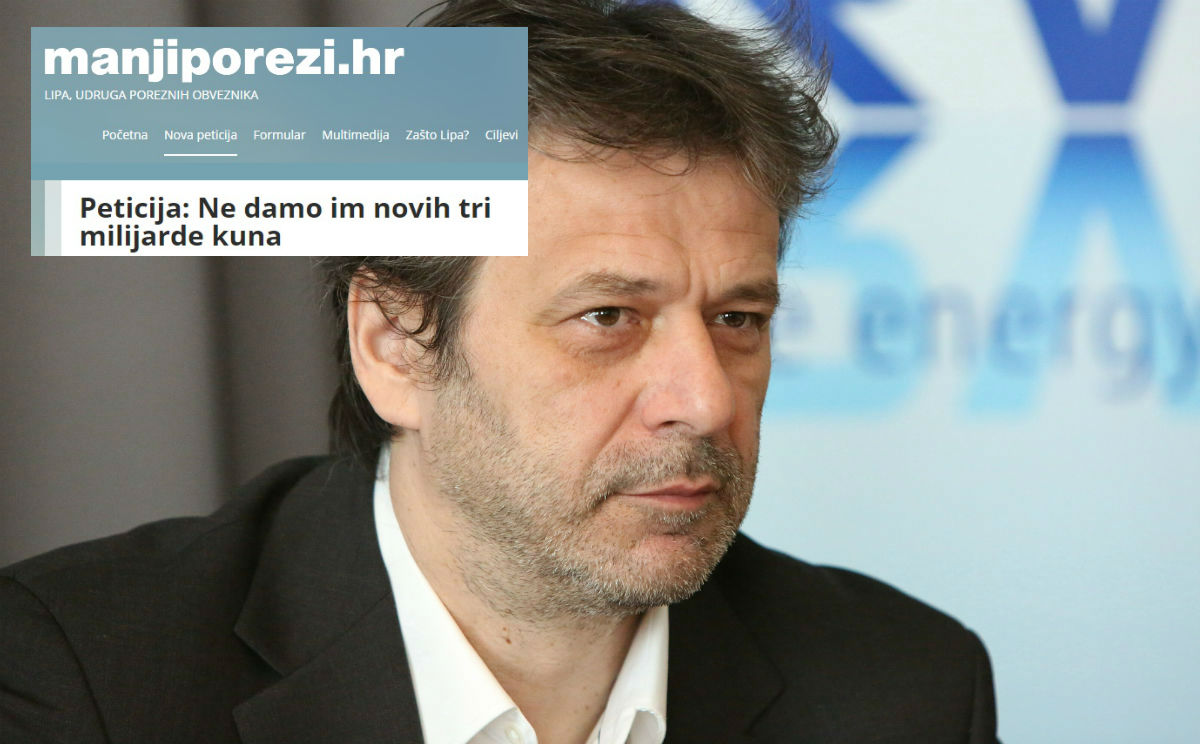 Peticija protiv novih poreza: "Ne damo im još tri milijarde kuna"