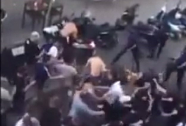 VIDEO Upozorenje za hrvatsku policiju: Francuski huligani napali španjolske policajce