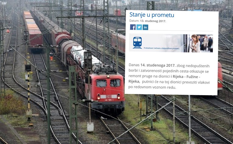 Možete li shvatiti što su Hrvatske željeznice željele kazati ovom obavijesti?