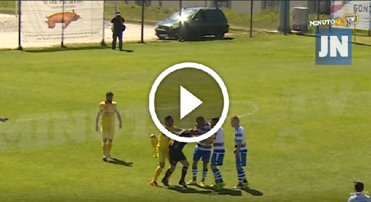 VIDEO Nogometaš nokautirao suca koljenom pa potjeran iz nogometa na četiri godine