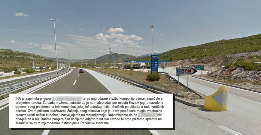 Točio benzin na Ininoj benzinskoj pumpi u blizini Splita pa završio na policiji
