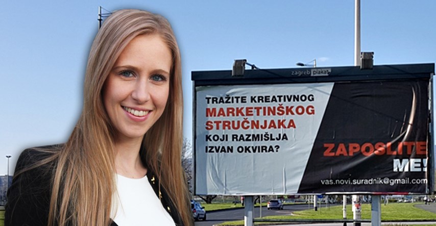 Zaposlite me: Cura koja je tražila posao preko jumbo plakata u Zagrebu sada može birati poslodavca
