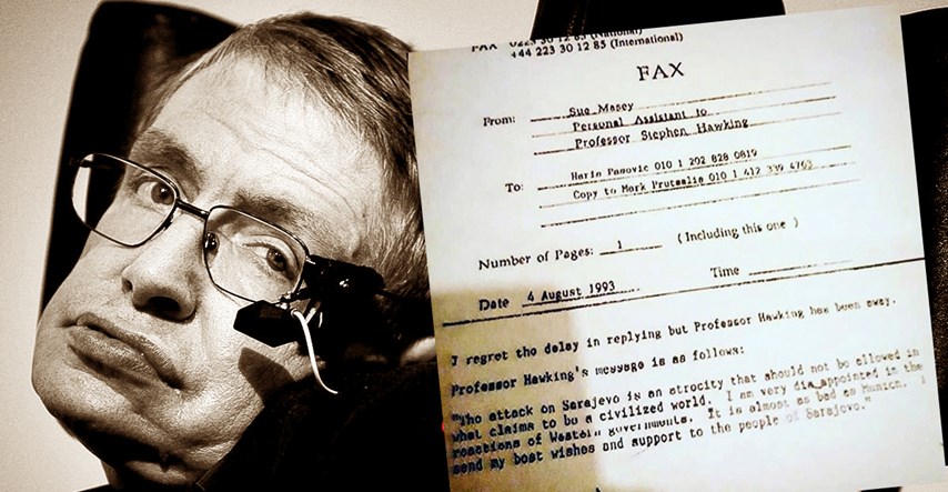 Objavljena poruka koju je Hawking 1993. poslao Sarajevu: "Napad na Sarajevo je grozota"