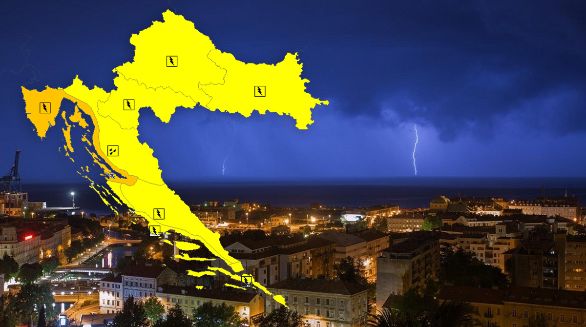 UPALJEN ALARM Očekuje se grmljavinsko nevrijeme širom zemlje