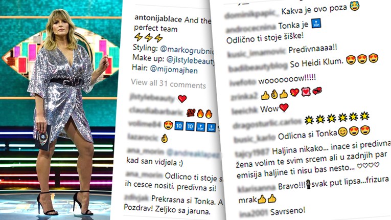 Antoniju Blaće su neki sinoć uspoređivali s Heidi Klum, a drugi vikali: "Kao disko kugla si"