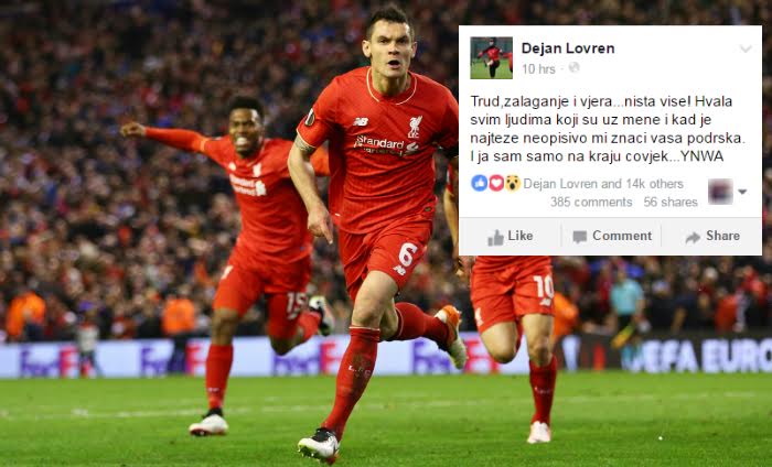 Lovren: Hvala svima koji su bili uz mene kad je najteže, i ja sam samo čovjek