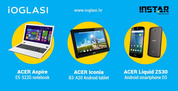 iOglasi.hr: Predaj besplatni mali oglas i osvoji ACER notebook, tablet i smartphone