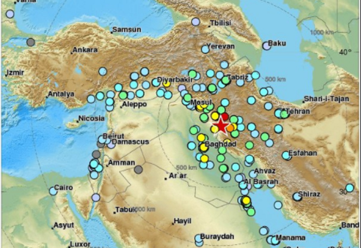 Potres jačine 7,2 stupnja po Richteru pogodio Irak, 7 osoba poginulo, preko 50 ozlijeđeno