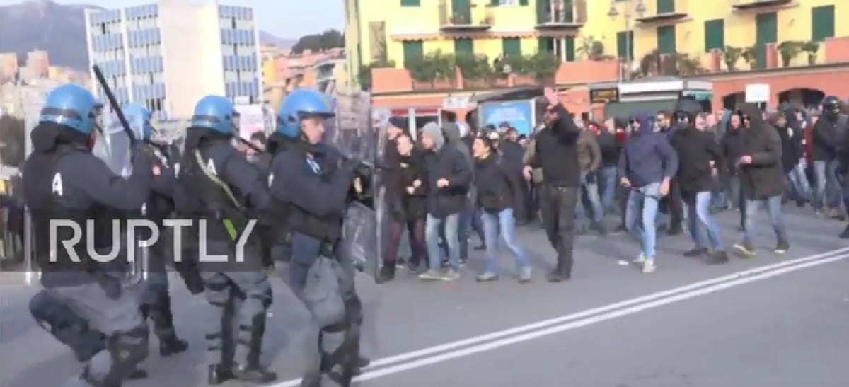 VIDEO Kaos u Italiji, prosvjednici se bore s policijom