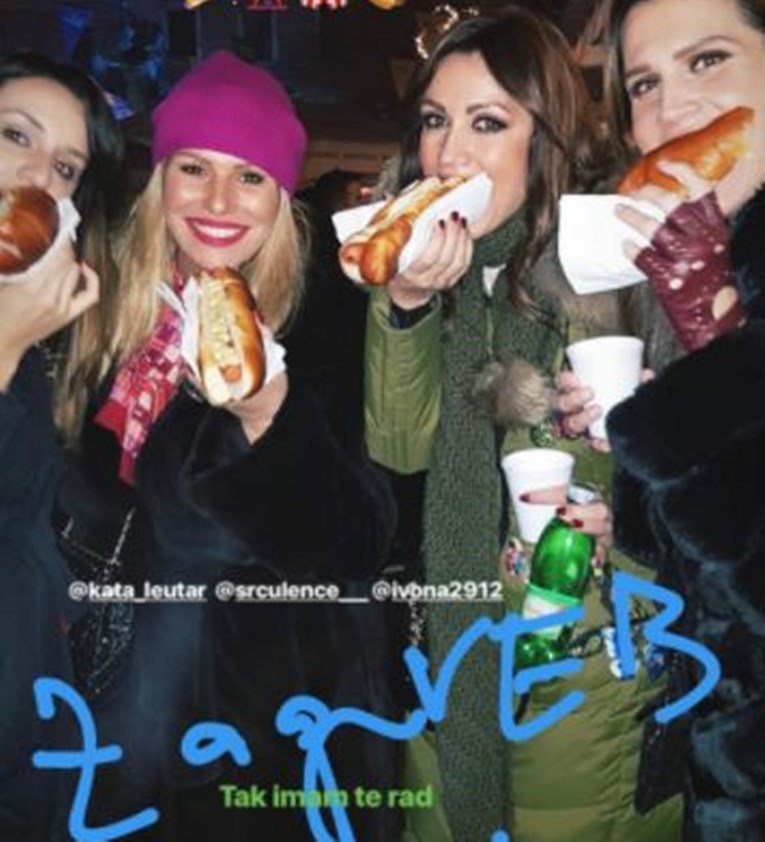 FOTO Iva Balent uživa u hrani na Adventu: "Zagreb, tak imam te rad"