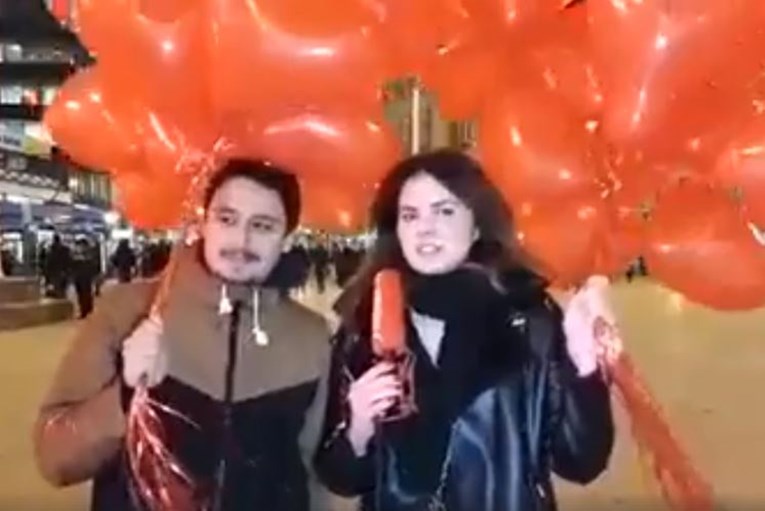 VIDEO Ljubav je u zraku: Podijelili smo hrpu ljubavnih balona u Zagrebu, pogledajte reakcije