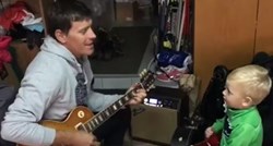 VIDEO Ivica Kostelić sa sinom zasvirao gitaru, a dječak jednom rečenicom nasmijao sve