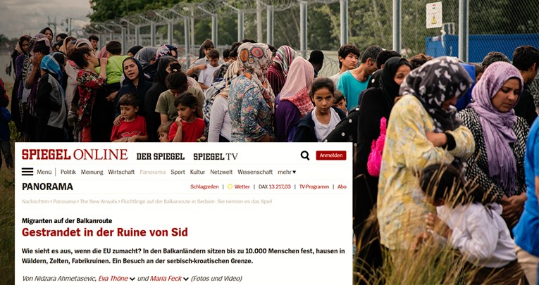DER SPIEGEL Kako žive migranti nasukani na srpsko-hrvatskoj granici kod Šida