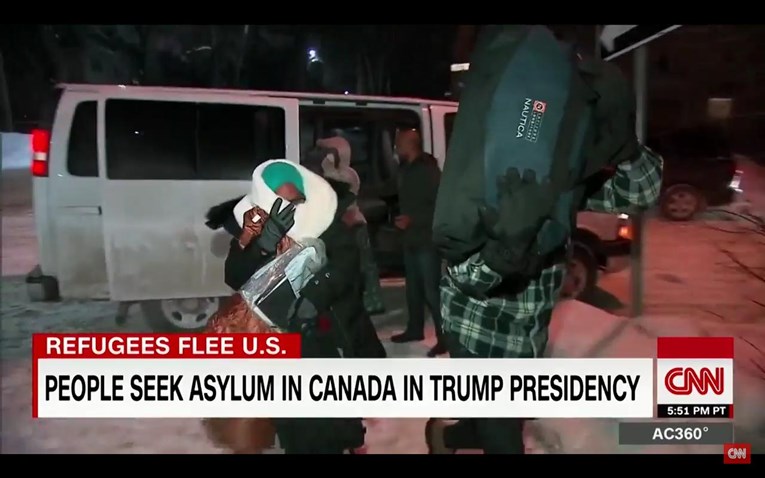 VIDEO Sve više izbjeglica bježi iz Trumpove Amerike, hvataju ih na granici s Kanadom