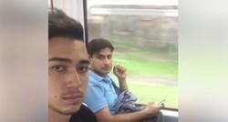 VIDEO Dodirivao nogu nepoznatim muškarcima u vlaku, njihove reakcije su sve