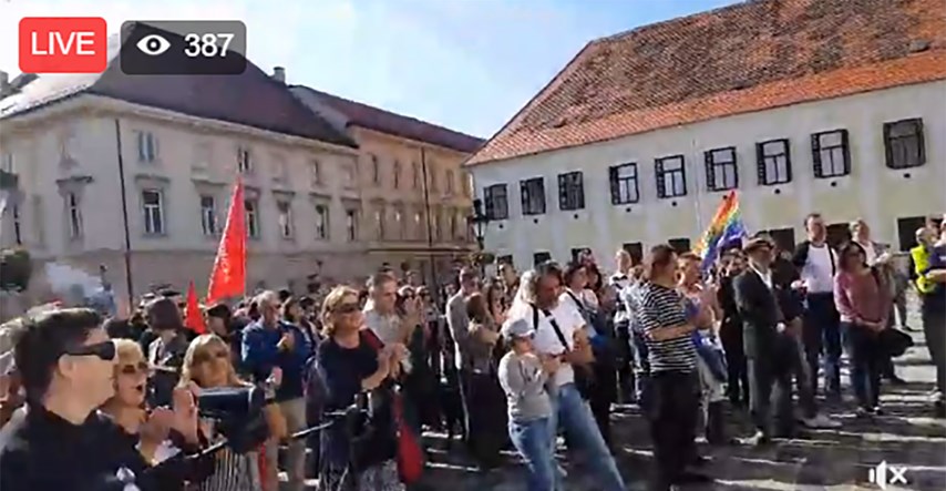 VIDEO Na Markovom trgu održao se prosvjed protiv Vatikanskih ugovora