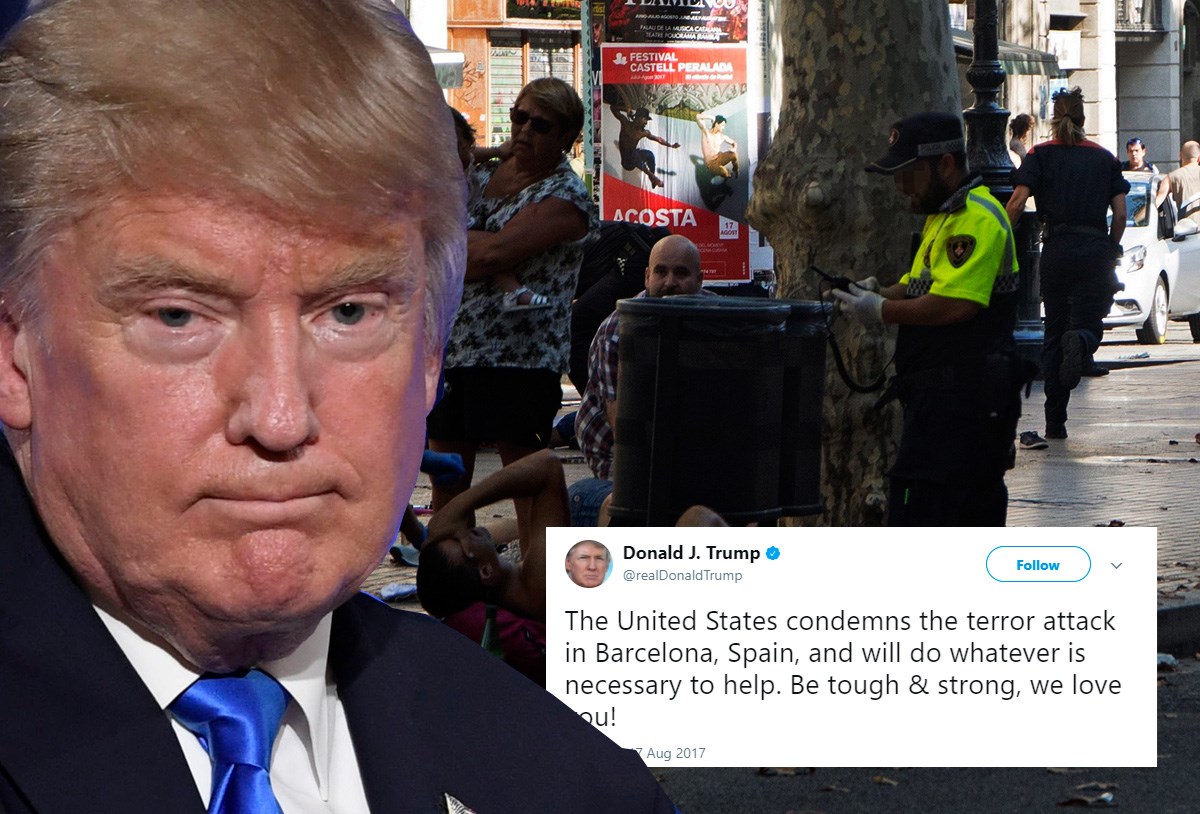 REAKCIJE NA NAPAD Trump Španjolcima: "Budite jaki, volimo vas", May i Macron poručili da su uz njih