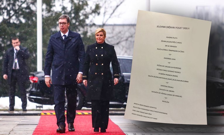 Pogledajte što će Vučić večerati na Pantovčaku, na meniju je i pravopisna greška