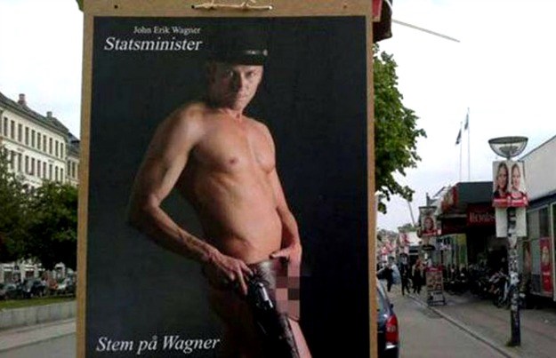 Političar koji "ništa ne skriva": Na plakatu osvanuo gol