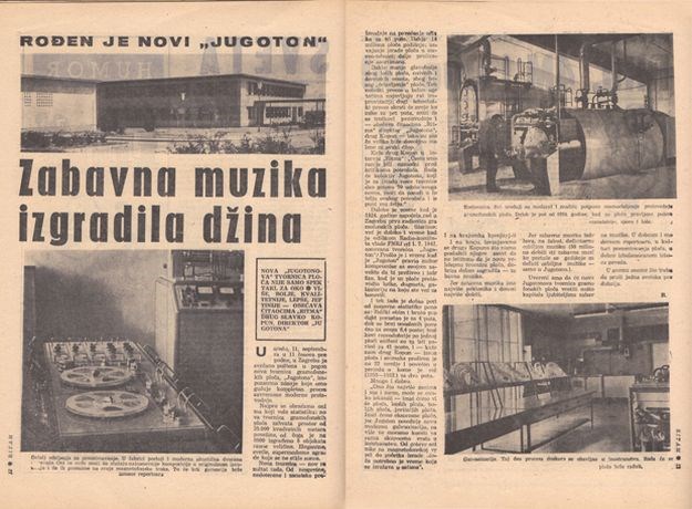 Prije točno 52 godine u pogon je puštena tvornica gramofonskih ploča Jugotona