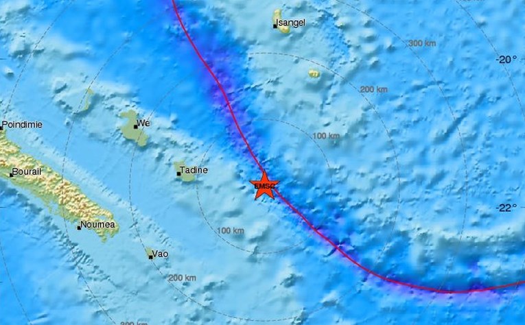 Snažan potres kod Nove Kaledonije