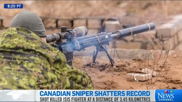 REKORDAN HITAC Kanadski snajperist likvidirao džihadista s udaljenosti od 3,5 kilometra