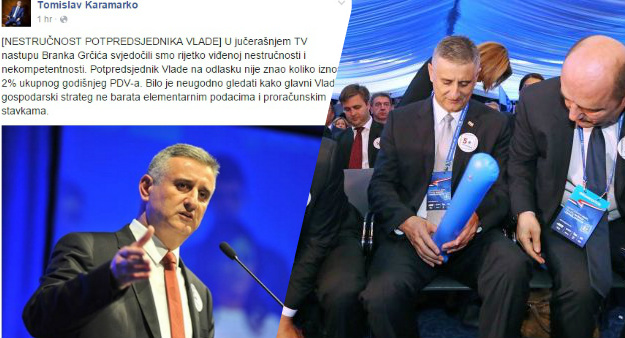 Urnebesni Karamarko se ruga Grčiću: Bilo ga je neugodno gledati