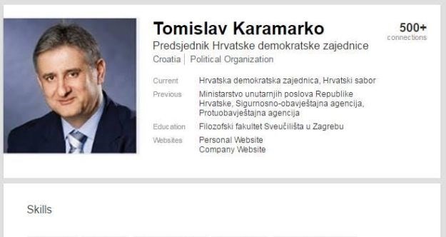 Svi se sprdaju s Karamarkovim LinkedIn profilom: Rastura engleski, programiranje, Photoshop...
