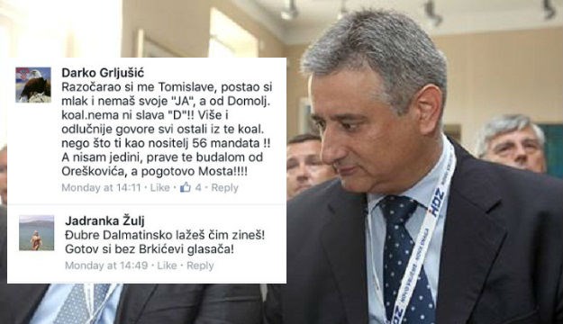 Karamarko zbog Brkića pod salvom uvreda: "Đubre dalmatinsko, lažeš čim zineš"