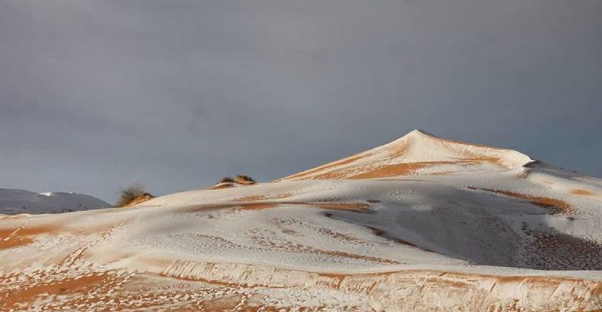 FOTO U Sahari pao snijeg drugi put u 37 godina, fotke ostavljaju bez daha