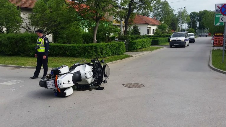 VIDEO Vozačica u Karlovcu srušila policajca na motoru