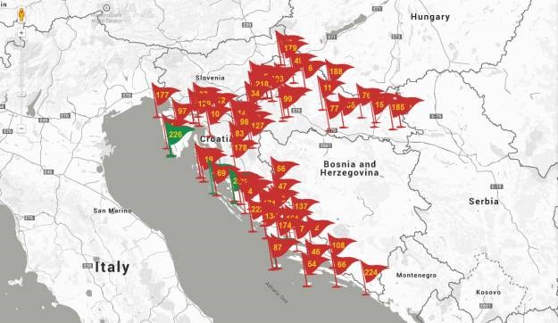 Objavljena je interaktivna karta bivših, "neperspektivnih nekretnina MORH-a"