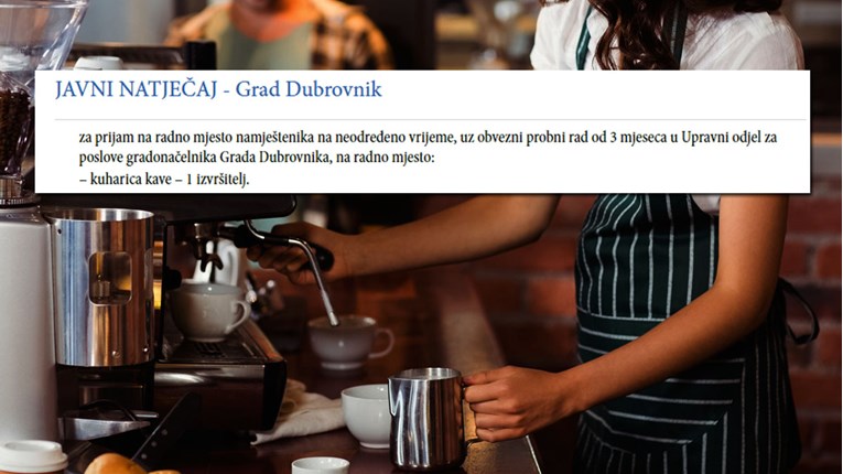 Grad Dubrovnik zapošljava kuharicu kave, evo koje uvjete morate zadovoljiti
