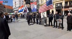 BIZARNI SHOW U ZAGREBU Ekstremni desničari urlali "Pozdrav Trumpu", protuprosvjednici ih ometali