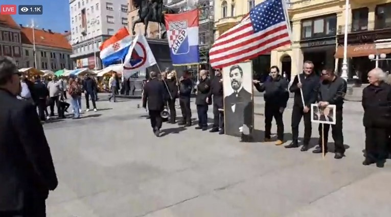 BIZARNI SHOW U ZAGREBU Ekstremni desničari urlali "Pozdrav Trumpu", protuprosvjednici ih ometali
