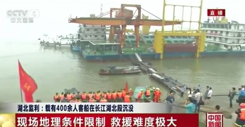 Potonuo kineski riječni brod, spašeno 12 od 458 putnika