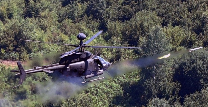 FOTO Hrvatski borbeni helikopteri Kiowe izveli bojna gađanja, pogledajte kako to izgleda
