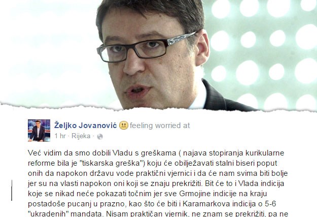 Zabrinuti Jovanović o novoj Vladi: Nisam praktičan vjernik, pa ne mogu reći Bože, pomozi nam!