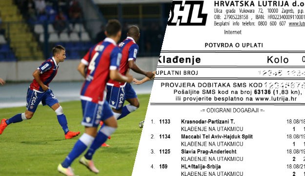 I kad gubi Hajduk svom navijaču donosi više od 750 tisuća kuna