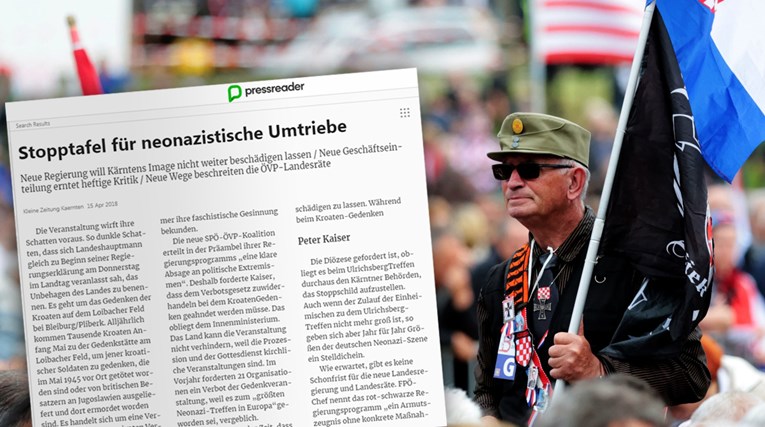 Austrijski Kleine Zeitung: "Moramo zaustaviti neonaciste koji se okupljaju na Bleiburgu"